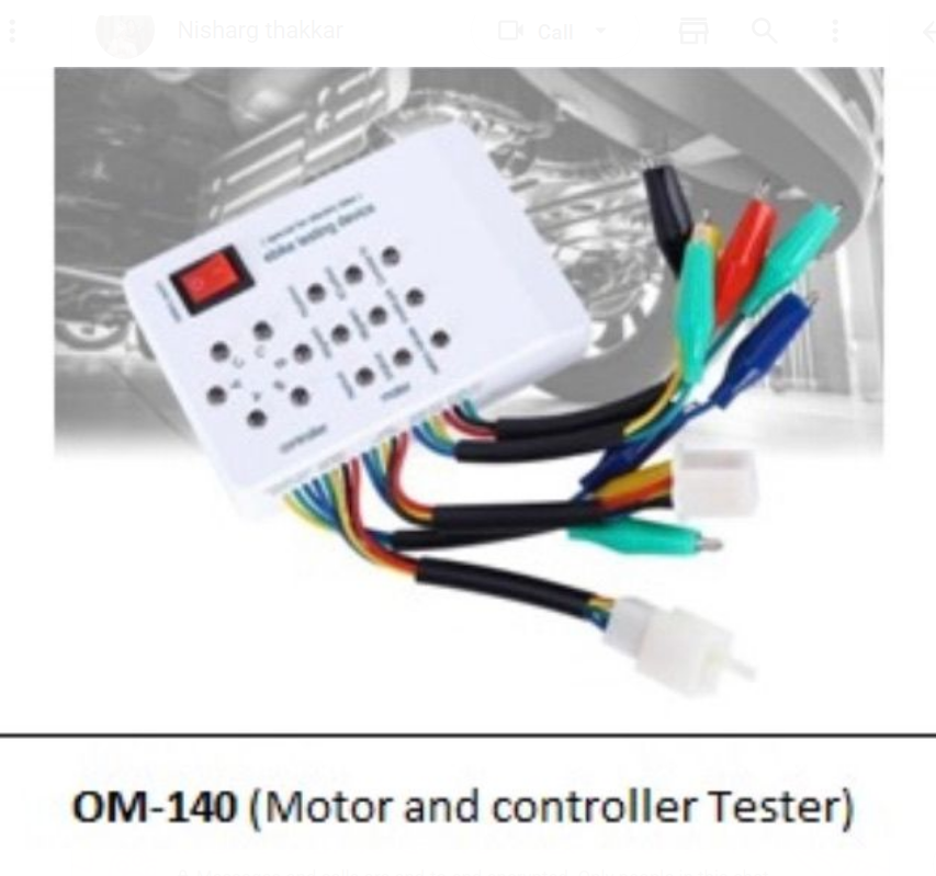 MOTER CONTTROLER TESTER